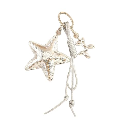 Whltzf Sternendekorationsbeutel Accessoire Mit Praktischem Polyester Seil Auffällige Taschen Anhänger Für Modische Ergänzungen Star Perle Schlüsselbund Zubehör Accessoire von Whltzf