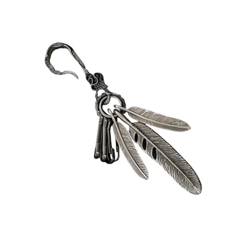 Whltzf Stilvolle Gefiederte Und Türkisfarbene Schlüsselbund Accessoire Dekoration Für Partys Lieferungen Pendeln Und Täglicher Nutzung Freien Zinklegierung Keychain von Whltzf