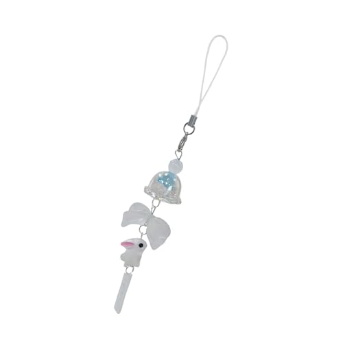 Whltzf Stilvolle Kaninchenqualle Telefon Charme Handgemachtes Handwerk Liefert Acryl Und Legierungs Telefonkette Für Taschen Erwachsene Tägliche Verwendung Jellyfish Deckbedeckungen Lanyard von Whltzf