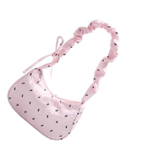 Whltzf Stilvolle Leinwand Umhängetasche Mit Bowknot Detail Leichtes Lässig Für Frauen Täglich Gebrauchsgeräumte Unterarm Messenger. von Whltzf