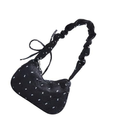 Whltzf Stilvolle Leinwand Umhängetasche Mit Bowknot Detail Leichtes Lässig Für Frauen Täglich Gebrauchsgeräumte Unterarm Messenger. von Whltzf