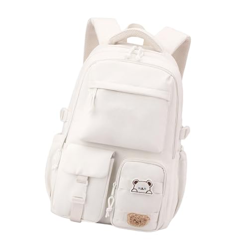 Whltzf Stilvoller Japanischer Schule Rucksack Für Frauen Nylon Multipocket Ergonomische Schulter Süßer Outdoor Arbeiterbacktasche von Whltzf