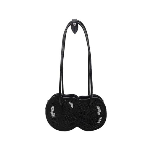 Whltzf Stilvoller Obstdruck PU Umhängetasche Leichtes Design Multi Taschen Unterarm Geldbeutel Freizeittasche Für Täglich Kreative Kleine Schultertasche von Whltzf