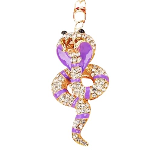 Whltzf Stilvoller Schlangenschlüsselhalter Sparkling Key Orloy Legierung Textur Geldbörse Accessoire Für Geburtsjahr Und Tägliches Gebrauch Stylish Tasche Accessoire von Whltzf