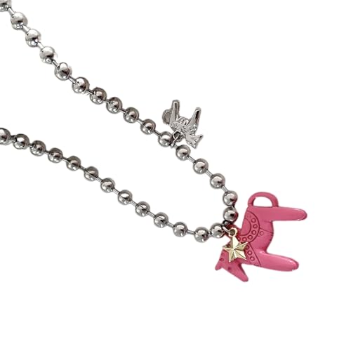 Whltzf Trendige Pferde-Anhänger-Halskette, hypoallergener Edelstahl, 3 Farben, 44 cm Länge, Halskette für den täglichen Gebrauch, einzigartiges Pferde-Design, Einheitsgröße, Wie beschrieben, Wie von Whltzf