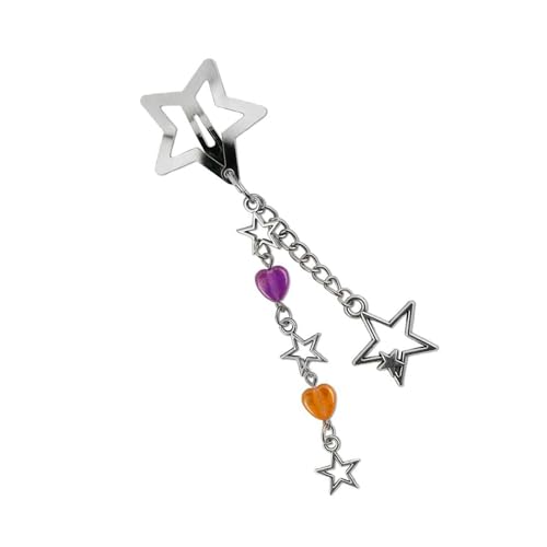 Whltzf Trendy Alloy Star Hair Accessoire Mit Kettenentwürfen Tragbar Um Ihre Stile Musikfestivals Und Versammlungen Party Haardekoration Zu Verbessern von Whltzf