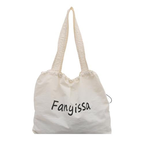 Whltzf Trendy Koreaner Nylon Shopper Bag Geräumiger Leichtgewichtiger Tag Mit Mehreren Tragetoption Schulter Handtasche Briefdruck von Whltzf