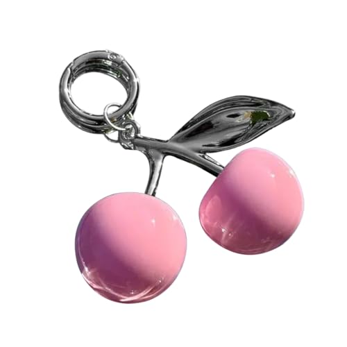 Whltzf Unique Cherrys Love Lock Keychain Charm Elegant Designs Schlüsselhalter Zubehör Tragbar Für Modische Personen Cherrys Anhänger von Whltzf