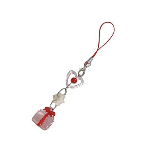 Whltzf Weihnachtsthemen Telefon Ornament Einzigartige Schneeflockenkristall Mobile Charm Elegante Telefon Layard Schmücken Universelle Telefonkompatibilität Charme von Whltzf