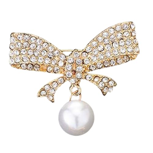 Zarte Bowknot Stecknadel Mit Strasssteine ​​stabil von Whltzf