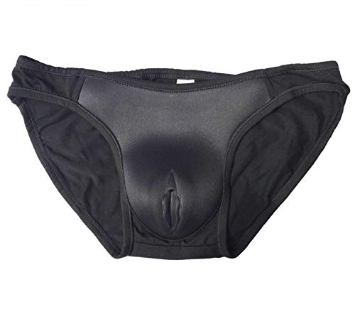 Whlucky Herren Gaff Panty verstecken Gepolsterter Hintern Höschen Kamelzehe Shaper Briefs für Crossdresser,Black,m von Whlucky