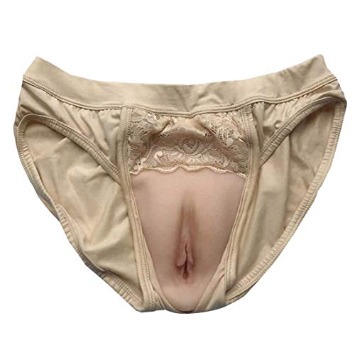 Whlucky Kamelzehe Nahtlos Höschen Gaff kontrollieren Unterwäsche Crossdresser Transgender Gefälschte Vaginal Shorts,beige,XXL von Whlucky