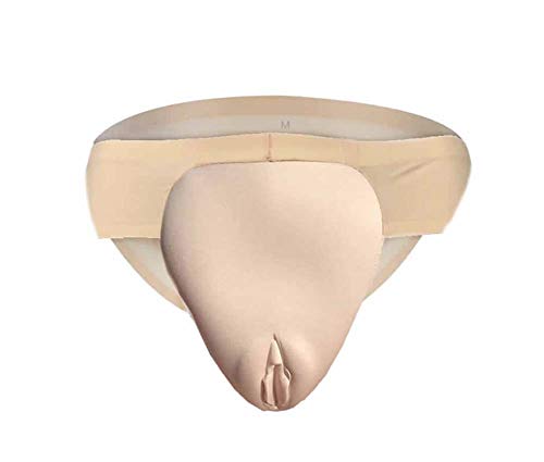 Whlucky Männer Crossdressing Gaff Panty verstecken Briefs Formen Tanga für Crossdresser Transgender Unterwäsche,beige,XXL von Whlucky