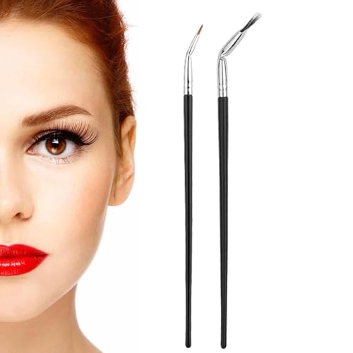 Augenbrauenpinsel für Frauen, Lüfterpinsel für Wimpern, Wimperntusche | Lüfter-Augenbrauenbürste 2 Sets | 120 Grad Make-up Werkzeug | Multif weiche Borsten von Whnbuij