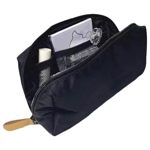 Federmäppchen, faltbares Federmäppchen | Faltbare, leichte Stiftaufbewahrungstasche | Multifunktionale Kosmetiktasche, Schreibwarentasche mit Reißverschluss, Organizer für weiche Federmäppchen von Whnbuij