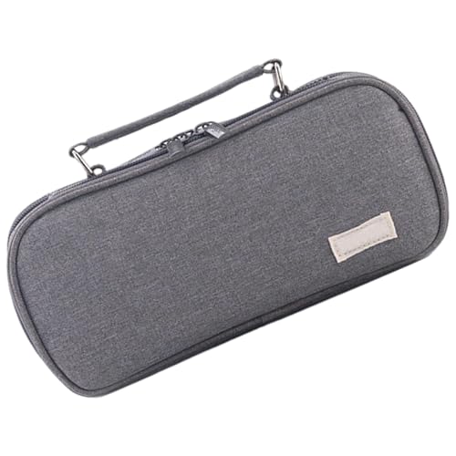 Großes Federmäppchen, Federmäppchen für die Schule - Mehrlagiges Polyester-Federmäppchen mit Netztasche - Multifunktionale tragbare Federmäppchentasche, tragbare Schreibwarentasche für Radiergummi von Whnbuij