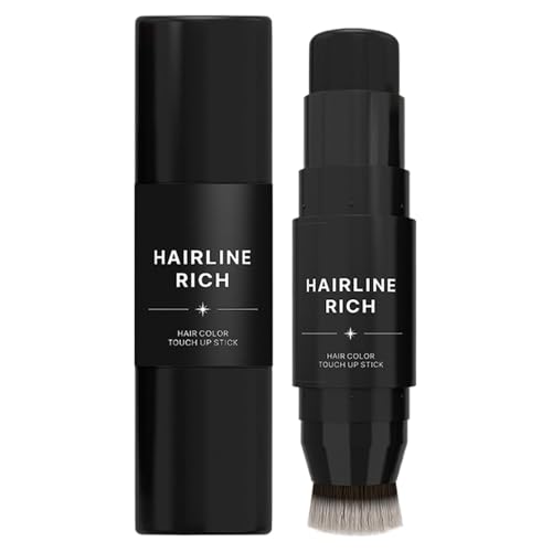 Haaransatz Füllstift Stick - Instant Root Concealer, graue Wurzelabdeckungsstock | Doppelte vorübergehende temporäre Haarfarbe, schweißfest lang anhaltende Frauen Haarbedeckung Farbstift für Erwachsen von Whnbuij