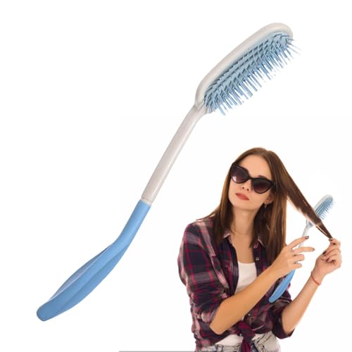 Kamm mit langem Griff,Kamm mit langem Griff - Sanfter Kamm mit langem Griff,Schöne elegante Haarbürste mit langem Griff für Damen von Whnbuij
