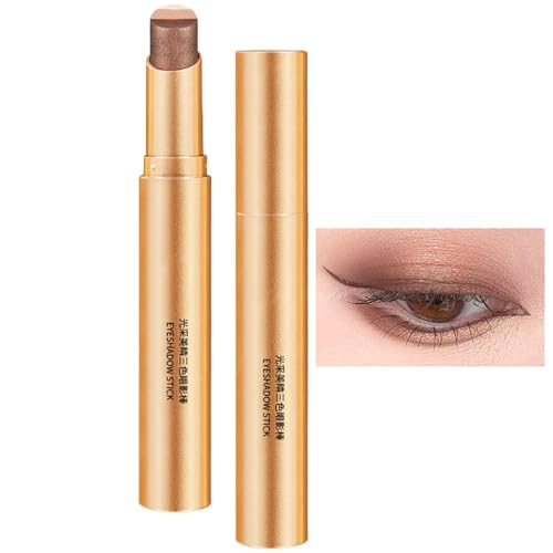 Lidschattenstift - 3-lagiger Rahmen-Lidschattenstift Leichter Eyeshadow Pencil Wasserdicht Cream | Glitzerauge, Lidschattenstifte für Heimanwender, von Whnbuij