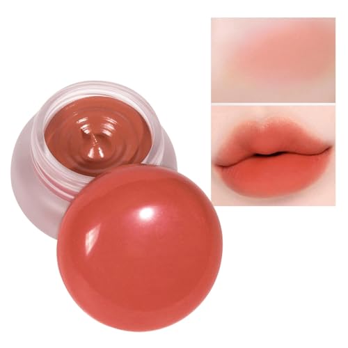 Lip Pudding-Topf – Leichter Lippenpudding-Topf | Matter Pudding-Lippenbalm aus Samt | Lippenstift-Pudding-Topf, Rouge, Lippenbalsam und Wangen, strahlende Lippen für Frauen von Whnbuij