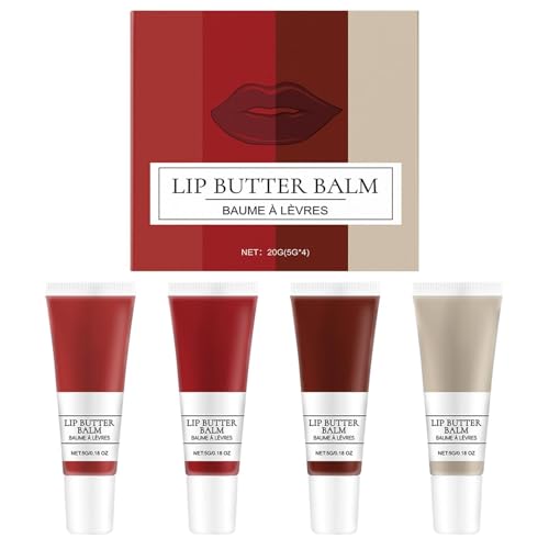 Lippenpflegebalsam, Lippenbalsam-Set | Lippencreme-Set, feuchtigkeitsspendender Lippenbalsam und Glanzstift | Langanhaltende Lippenfeuchtigkeitscreme, Anti- Small Lip Gloss Plumper für trockene L von Whnbuij