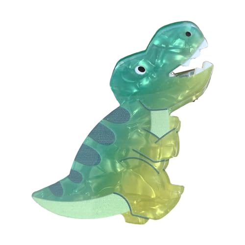 Modische, süße Haarnadel - rutschfeste Dinosaurier-Haarklammern, Rutschfeste Acryl-Kopfschmuck-Styling-Tools, Modische niedliche Teller-Dinosaurier-Haarspange, Haarschmuck mit starkem Halt für von Whnbuij