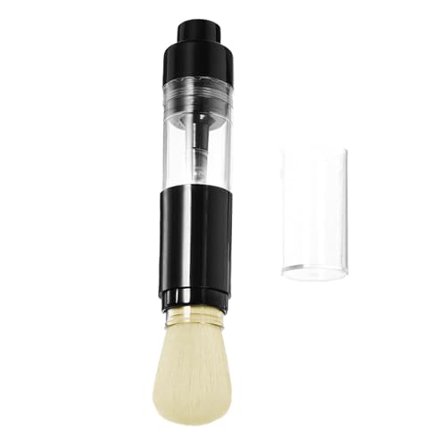 Pepa Press On Makeup Pinsel - Verdeckter Puderpinsel zum Entfernen der Puderbürste - Tragbares Make-up-Pinsel-Applikator-Werkzeug für Mädchen Mutter Mutter Mutter von Whnbuij
