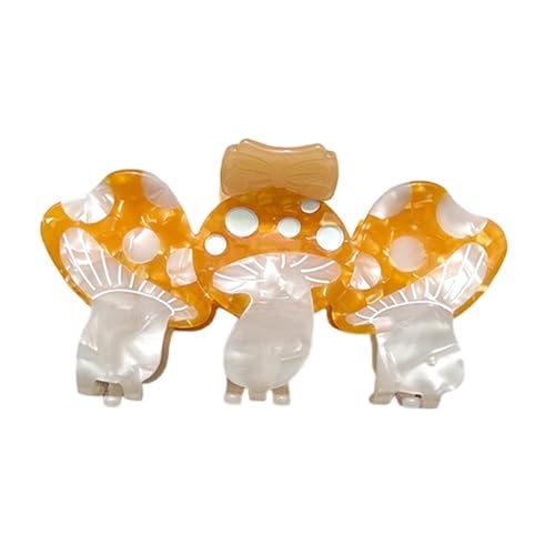 Pilz-Haarspangen – niedliche Pilz-Haarspangen, rutschfeste Pilzkrallen, modische Haarspangen für Mädchen und Frauen, mit Klemmbacken von Whnbuij