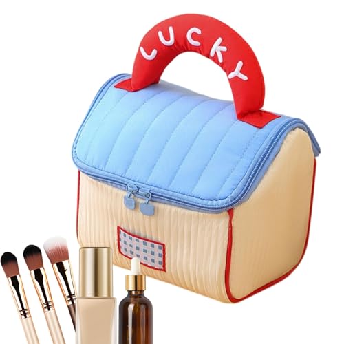 Reise-Make-up-Taschen für Frauen, Reisetaschen für Frauen Toilette, Aufbewahrungstaschen, vielseitiger Make-up-Organizer, leichtes Shampoo-Kosmetik-Pack für Affa-Reisen, blau, Se référer au descriptif von Whnbuij