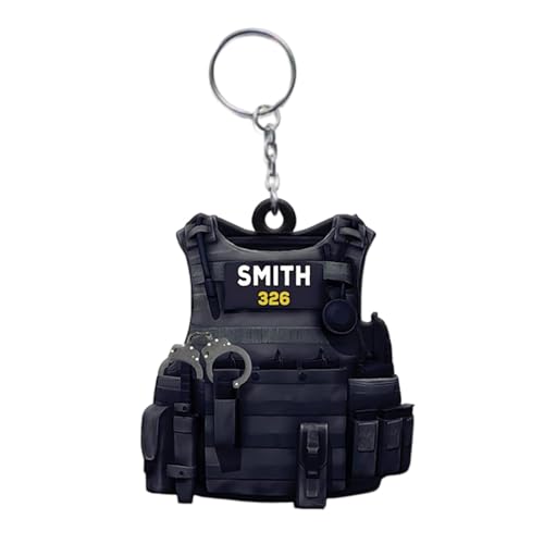 Schlüsselanhänger Polizeigeschenk – Schlüsselanhänger, Schlüsselanhänger, tragbar, Polizeigeschenk, Schlüsselanhänger | Schlüsselanhänger, Souvenir der Polizei, dekorativer Schlüsselanhänger für von Whnbuij