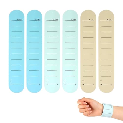 Silikon-Memo-Armbänder, Memo-Uhrenarmband, Notizblock, abwischbares Silikon-Memo-Armband | Handgelenk-Armbänder für Notizblock, trocken abwischbare Ohrfeige für Lehrer im Sommer, Se référer au von Whnbuij