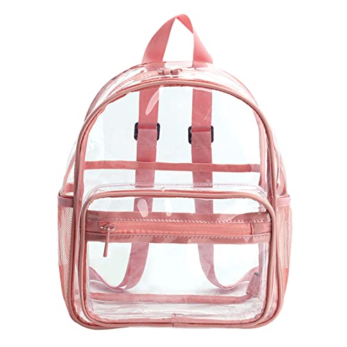 Transparenter Reiserucksack - Geräumige transparente Büchertasche, transparenter Rucksack mit großer Kapazität | Transparente Packung für Kindergarten, robuste transparente Tasche für Kinder von Whnbuij