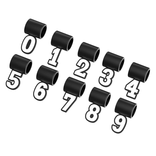 Whnbuij Baseballnummer - Spieleranhänger. Fanschmuck | Sportseil - mit Zahlenzauber von 0 bis 9. Anpassbare Zahlen. Leichte Metallkette. Team Pride Accessoires. Ein Geschenk für Baseball -E von Whnbuij