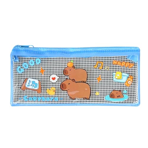 Whnbuij Capybara Pencil Cash – Animal Cash, Plüsch-Reißverschlusstasche | Schutzhülle mit Reißverschluss, weiche Lenkung für Schreibwaren, lustige Cartoon-Tasche für Schule, Organisieren, Two von Whnbuij
