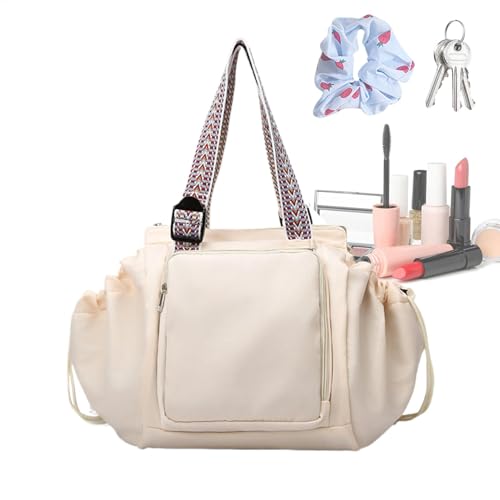 Whnbuij Cradle Tote Travel – Multi-Pockets Organizer Shoulder Backpack with Handles | Shoulder Large Capacity Tote for Women, Mom, Students, Nurses, beige, Refer to description, Unisex von Whnbuij