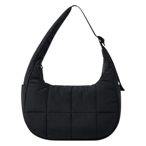 Whnbuij Gepolsterte Nylontasche, Crescent Tasche, Boho Carryall Underarm Purse für Frauen, große Kapazität Tägliche Umhängetasche für Fitnessstudio, Training, Reisen, Outdoor, Schwarz , Se référer au Whnbuij Gepolsterte Nylontasche, Crescent Tasche, Boho Carryall Underarm Purse für Frauen, große Kapazität Tägliche Umhängetasche für Fitnessstudio, Training, Reisen, Outdoor, Schwarz , Se référer au von Whnbuij