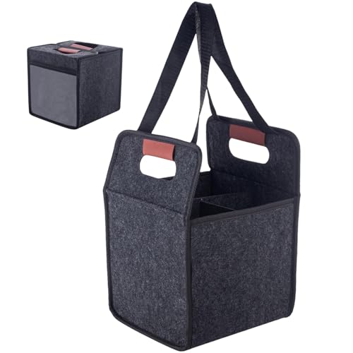 Whnbuij Getränkehalter | Thermo-Getränkehalter mit Griff | Transporttasche für Auto Picknick Commute Einkäufe Lebensmittel Sport Party im Freien, 4 Tassen, Fare riferimento alla descrizione, Siehe von Whnbuij