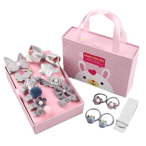 Whnbuij Mädchen Haarschmuck | Niedliche Haarspangen | Set mit 18 stilvollen Haarnadeln, sortiert Prinzessin Kopfbedeckungen Set für Party, Schule, Ballett, Cosplay von Whnbuij