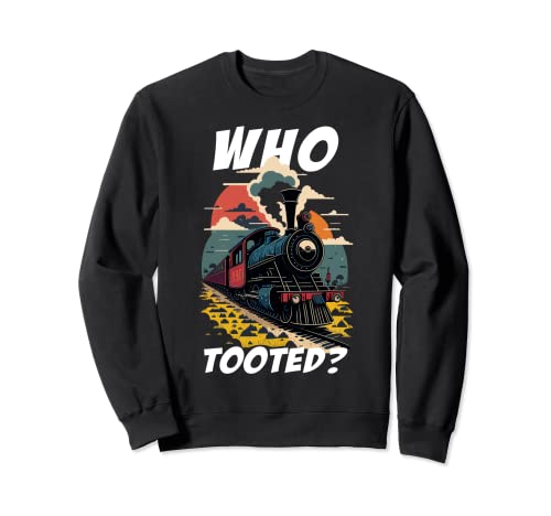 Who Tooted - Lustige Zugliebhaber & Eisenbahn Herren Damen Vintage Sweatshirt Who Tooted - Lustige Zugliebhaber & Eisenbahn Herren Damen Vintage Sweatshirt von Who Tooted Funny Train Railroad Men Women Kids