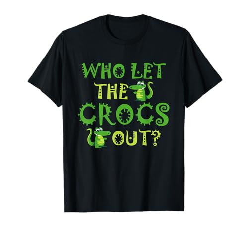 Who let the Crocs out lustiges Krokodil-T-Shirt für Kinder T-Shirt Who let the Crocs out lustiges Krokodil-T-Shirt für Kinder T-Shirt von Who let the Crocs out funny Crocodile Tee for Kids