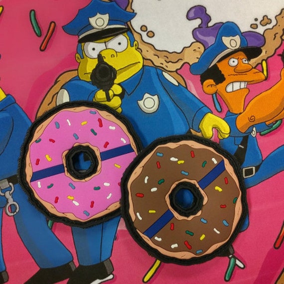 Dünner Blauer Donut - Pvc Moral Aufnäher Einzigartige Polizei Unterstützer Geschenkidee von WhoShotFirst