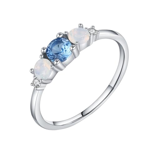 Damen Ringe Sterling Silber 925, Hochzeit ring Elegant Trauringe Zirkonia für Frauen Größe 49 (15.6) von Whoiy