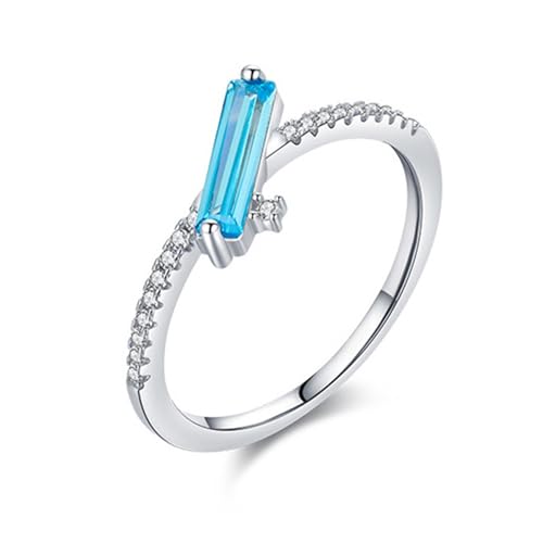 Freundschaftsringe Elegant Sterling Silber 925, Trauringe Damen Ring Unique Verlobungsring mit Zirkonia für Frauen Größe 57 (18.1) von Whoiy
