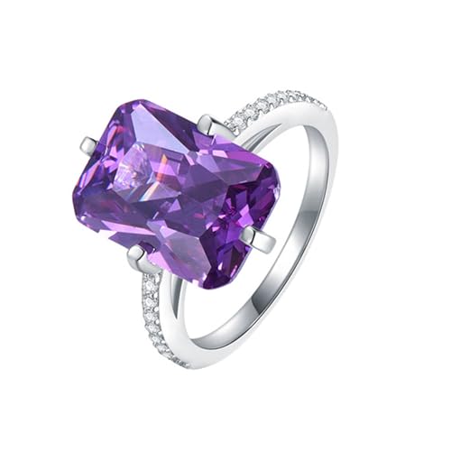 Freundschaftsringe Sterling Silber 925 Damen, Hochzeit ringe Zirkonia Groß Eheringe Elegant Ringe für Frauen Größe 60 (19.1) von Whoiy