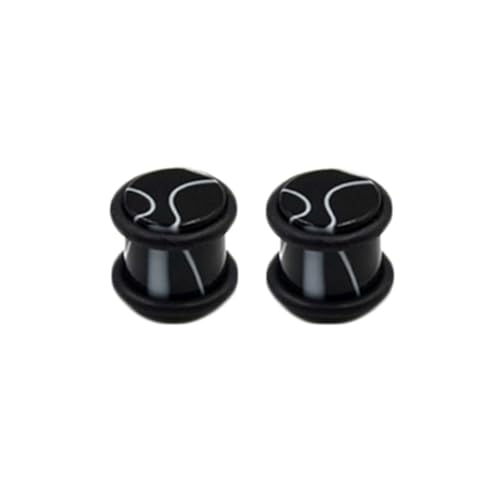 Whoiy Acryl 2 STK Tunnel Ear Plug Ohr Piercing Schwarz 8mm Zylinder Flesh Tunnel Plugs Ohr Piercing Schmuck mit O-ringe für Herren Damen Whoiy Acryl 2 STK Tunnel Ear Plug Ohr Piercing Schwarz 8mm Zylinder Flesh Tunnel Plugs Ohr Piercing Schmuck mit O-ringe für Herren Damen von Whoiy