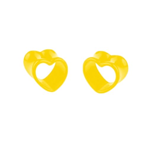 Whoiy Acryl Gelb Ohr-Stretching-Kit 8mm 2er Double Flared, Frauen Flexibler Tunnel Expander Stretching Whoiy Acryl Gelb Ohr-Stretching-Kit 8mm 2er Double Flared, Frauen Flexibler Tunnel Expander Stretching von Whoiy