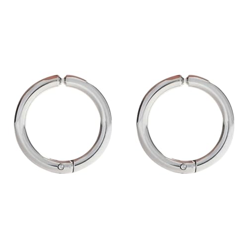 Whoiy Nicht Piercing Ohrringe Frauen Silber Poliert Edelstahl Creolen Ohrschmuck 10mm Damen Creolen Ohrringe Kleines Geschenk von Whoiy