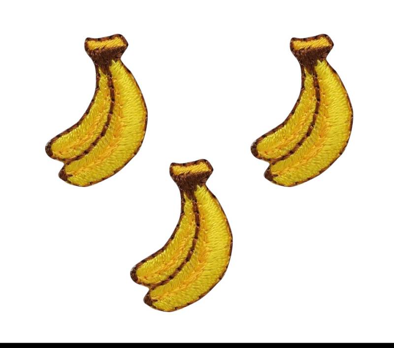 Aufnäher Zum Aufbügeln Mit Bananen Bunch - Fruit Yellow 21540-C von WholesaleApplique
