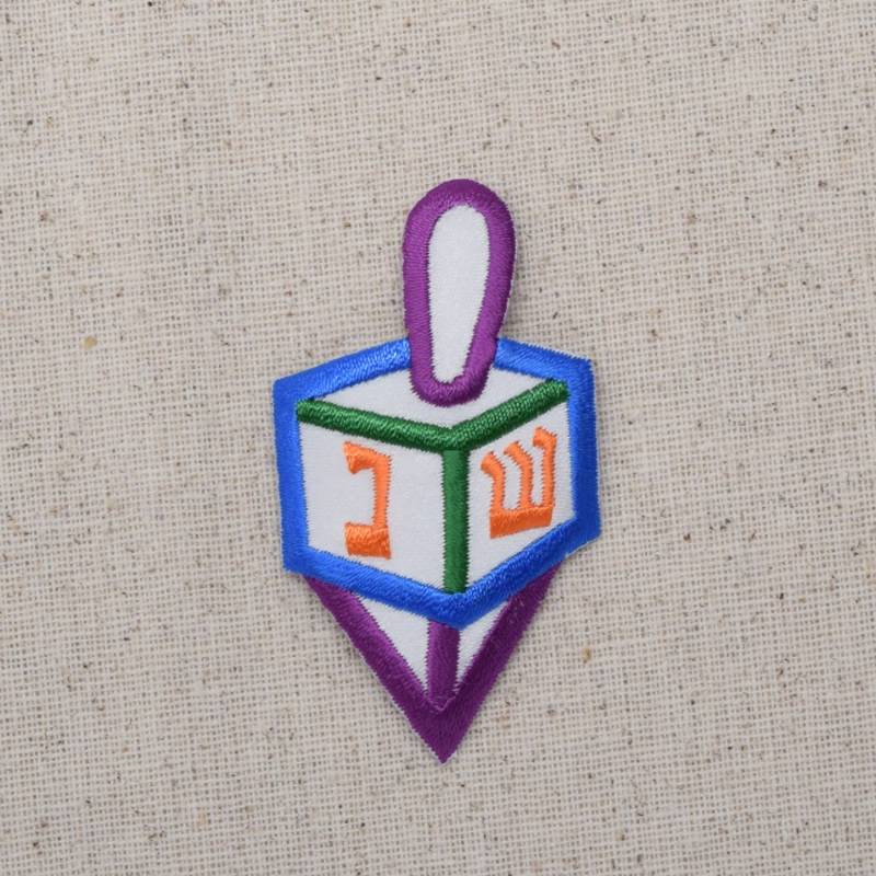 Buntes Dreidel - Kreisel Spielzeug Hebräisch Aufnäher Zum Aufbügeln 2 Größen Buntes Dreidel - Kreisel Spielzeug Hebräisch Aufnäher Zum Aufbügeln 2 Größen von WholesaleApplique