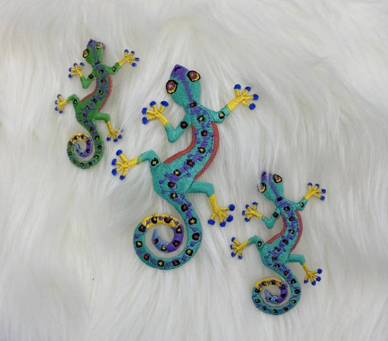 Gestickter Aufnäher Gecko - Multicolor Lizard Applikation Zum Aufbügeln 692676 Gestickter Aufnäher Gecko - Multicolor Lizard Applikation Zum Aufbügeln 692676 von WholesaleApplique